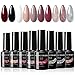 NICOLE DIARY 16 Boxes Colorful Nail Chunky Glitter Dazzling Hexagon Sequins Tips Iridescent Flakes for Nail Hair Face Art Makeup