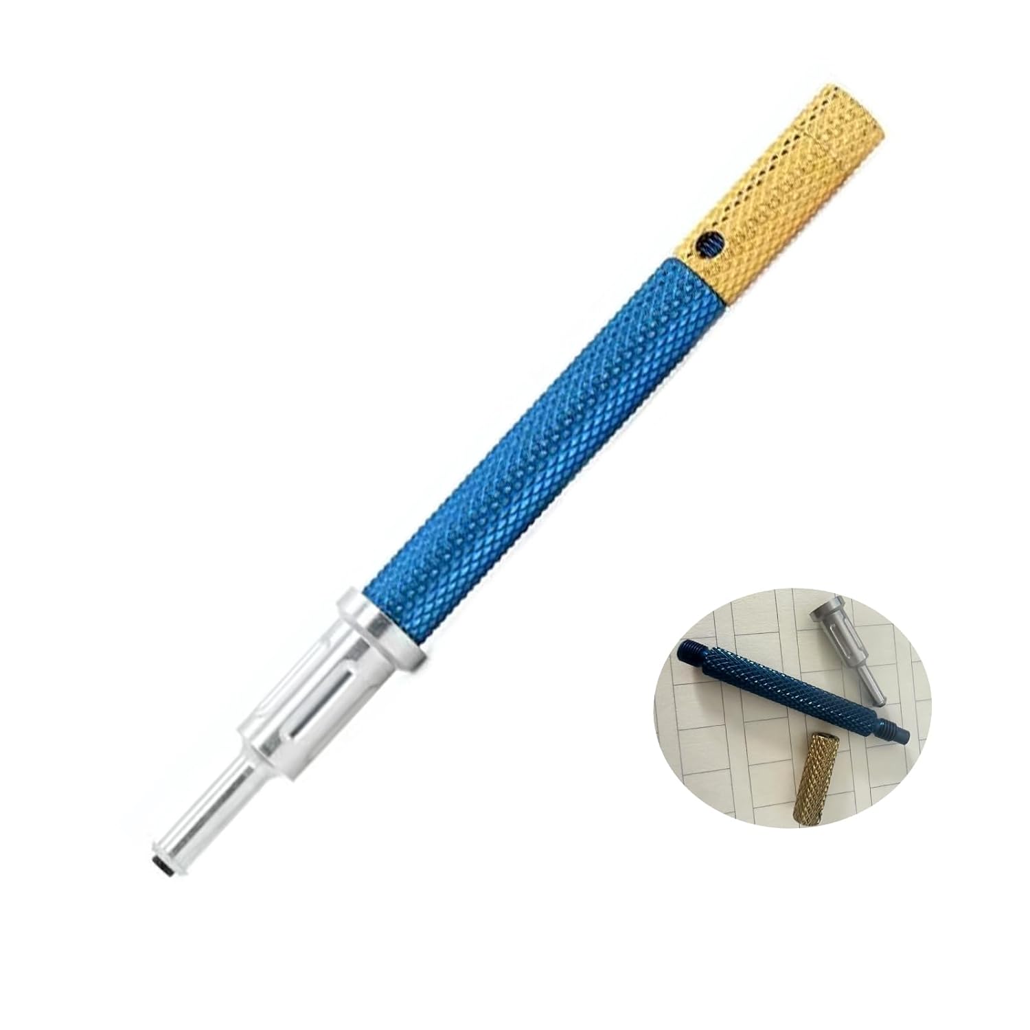 Universal Locater Overdenture Retention Caps Core Tool Kit for Male Cap Replacement Inserts Extraction (Core Tool)