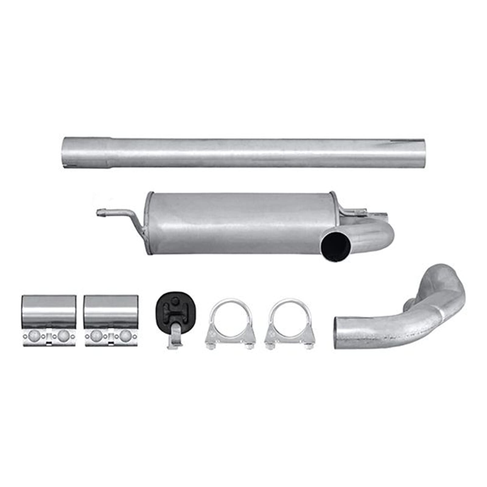 HELLA 8LB 366 022-891 Vorschalldämpfer - Easy2Fit® Kit - vorne - dreiteilig - Set mit Anbauteilen | 8LB 366 022-891 Kompatibel mit Passat B5 (3B2),Passat B5 Variant (3B5),Passat B5.5 (3B3),Passat B5.5 Variant (3B6)