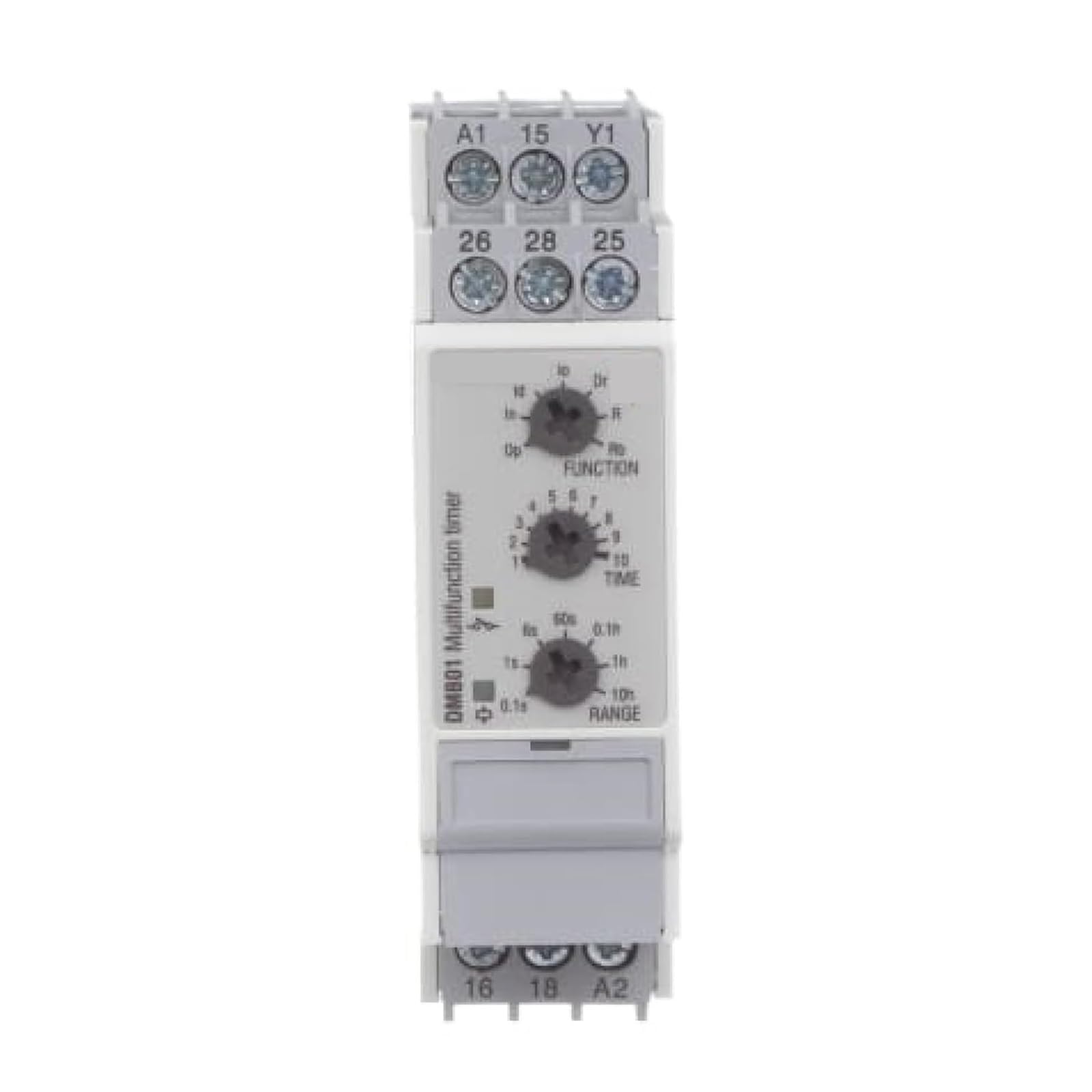 Relè temporizzato multifunzione DMB01CM24 - Manopola 7 funzioni, 24-240 V CA/CC, industriale for automazione .0719