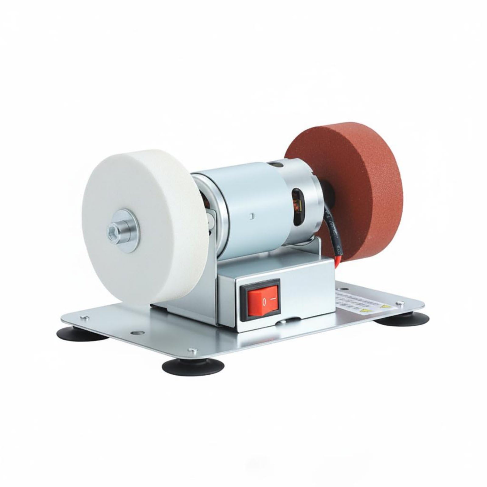Variable Speed Dual Wheel Bench Grinder Multi-Function Mini Bench Grinder Adjustable Grinding Polishing Machine Stable Base for DIY Users, Home, Workshop, Garage, 5 Series Metal-image-9
