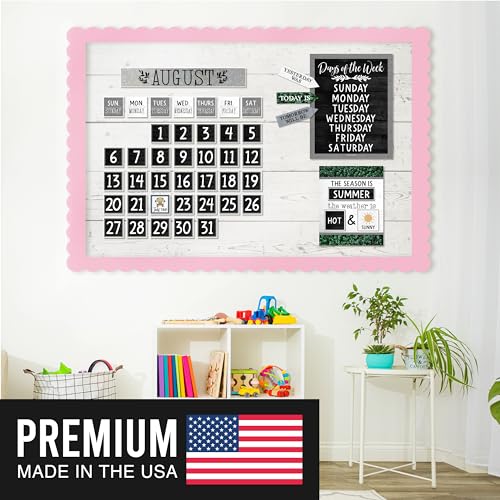 Classroomcalendarsetbulletinboarddecorschoolcalendarforclassroomelementarypreschoolbulletinboarddecorationswithweatherchartseasonsfarmhouseteachermusthaves  Urban Country Home Decor Classroom calendar set bulletin board decorschool calendar for classroom elementary preschool bulletin board decorations with weather chart seasons farmhouse teacher must haves  urban country home decor