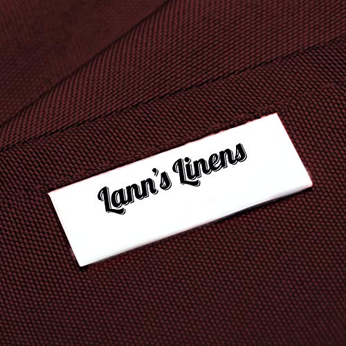 Lann's Linens - 90" Round Premium Tablecloth For Wedding/Banquet/Restaurant - Polyester Fabric Table Cloth - Burgundy #TOP3