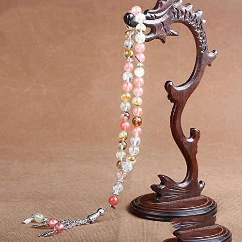 Bracelet musulman en cristal et pierre naturelle de 33 perles