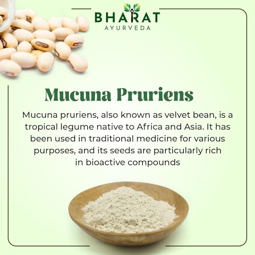 Image of Organic Kaunch Seed Powder (Mucuna Pruriens) 800 GM | Pure Ayurvedic Herbal Supplement | Supports Brain Strength| Increase Energy, Vitality & Overall Wellness| Pack of 4-200g each