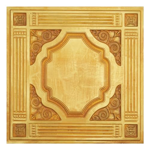 Paneles de pared de PVC con relieve dorado de fácil instalación 2