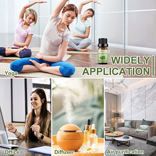 Sedbuwza Peppermint Essential Oil, 100% Pure Organic Peppermint Aromatherapy Gift Oil For Diffuser, Humidifier, Soap, Candle, Perfume #TOP5