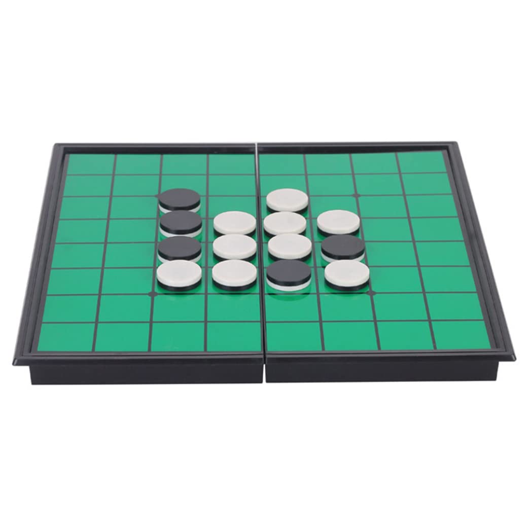 Othello Juego de mesa plegable portátil Othello Reversi Othello Juego de mesa de estrategia Green Othello Game Folding Reversi Othello Board Reversi Othello Juego de mesa de estrategia Portable Revers