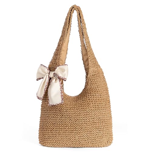 shoowyees Handmade Raffia Woven Tote