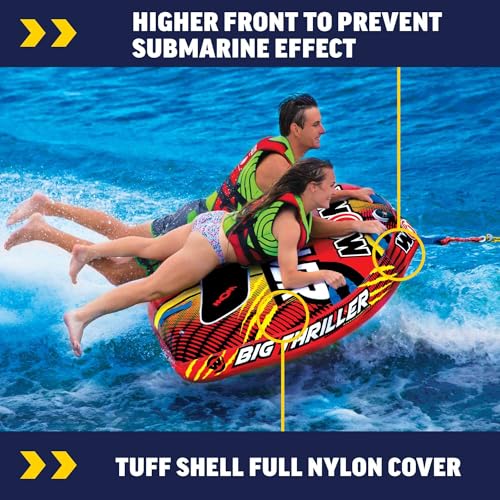 Image of Wow Sports Thriller Towable Deck Tube for Boating Adults, Tubing Boat Inflatable for Water Sports