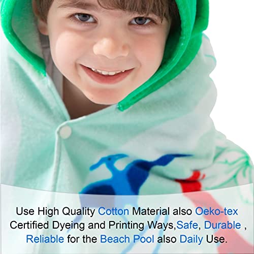 Voova & Movas Toddler Towels Age 3-10, 100% Cotton | Thick | Absorbent, Beach | Pool thumb #1