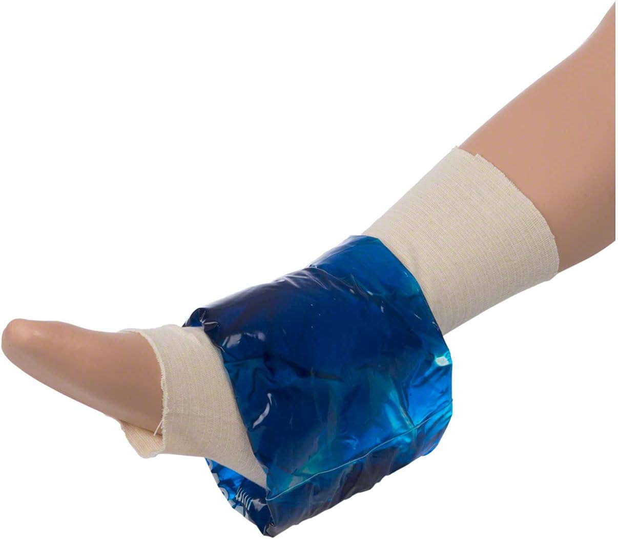 Torex Professional Hot and Cold Therapy - Roll-On Cold Therapy Sleeve (Large) - Reusable Gel Ice Pack for Calf, Knee, and Thigh - fits 15" to 21"