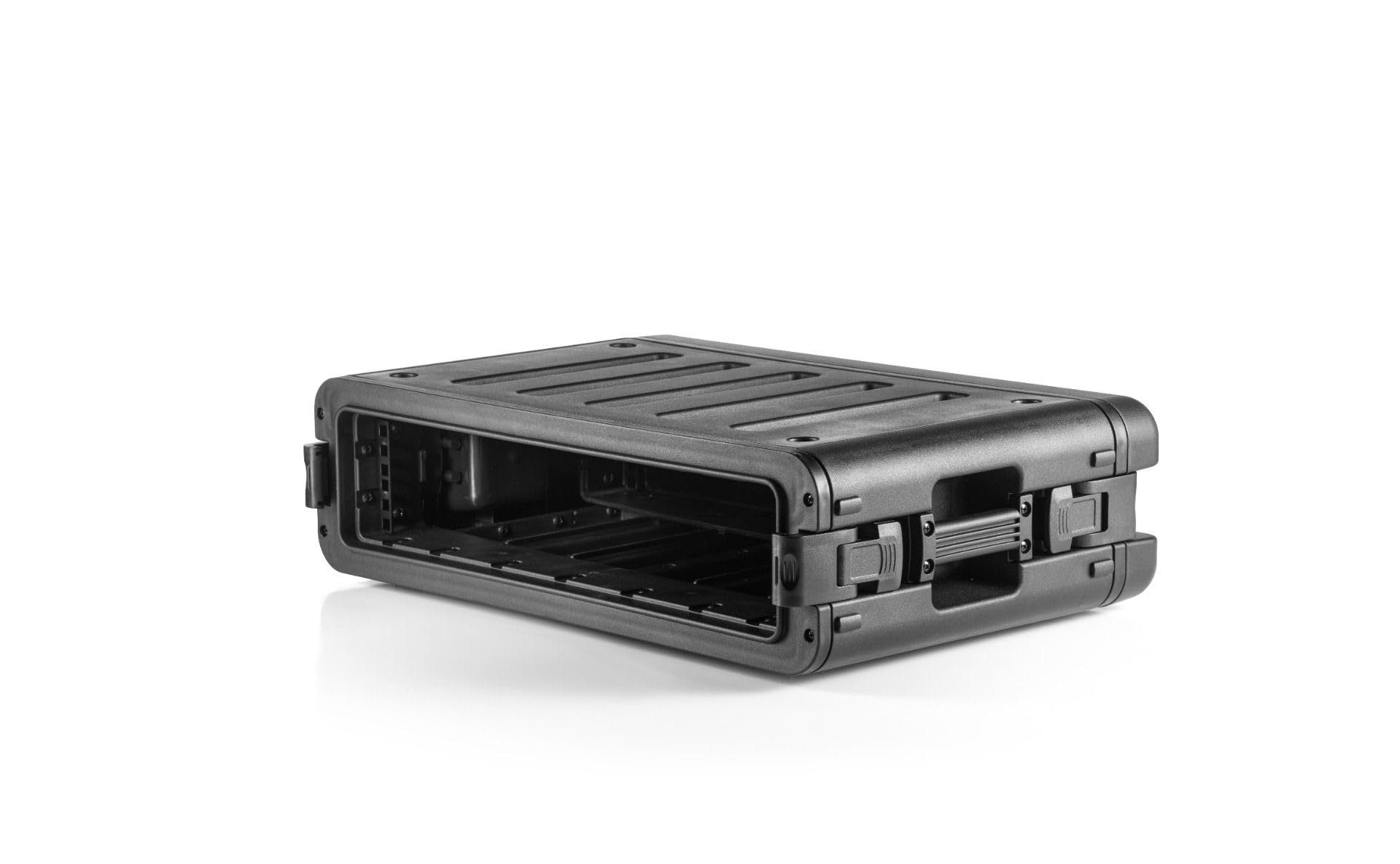RackVault - twarde etui Audiorack - 19 cali - 2U - 300 mm | Obudowa Rackmount | Do zastosowań przemysłowych i AV/muzycznych | Czarny, czarny, 19 Zoll x 2U x 300 mm, Walizka