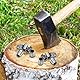 Happyyami 25 Stücke Axtkeil Axtkeile Sortiment Runde Hammerkeile Eisen Axt Griff Installieren Keile Spaltkeil für Axt Mauls Klaue Hammer Vorschlag Mauls Griff Keil Axtkeil- Set Hatchet- Griffkeile