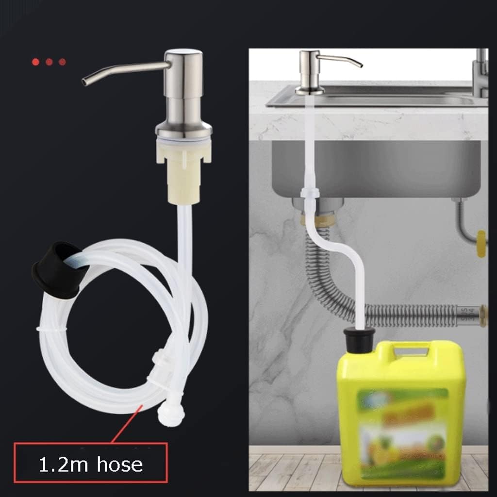 Extractor Press-Type Soap Dispenser Stainless Steel Soap Pump Extension Tube Soap Dispenser Dish Liquid Dispenser for Kitchen Sink Soap Pump (Color : Type C)