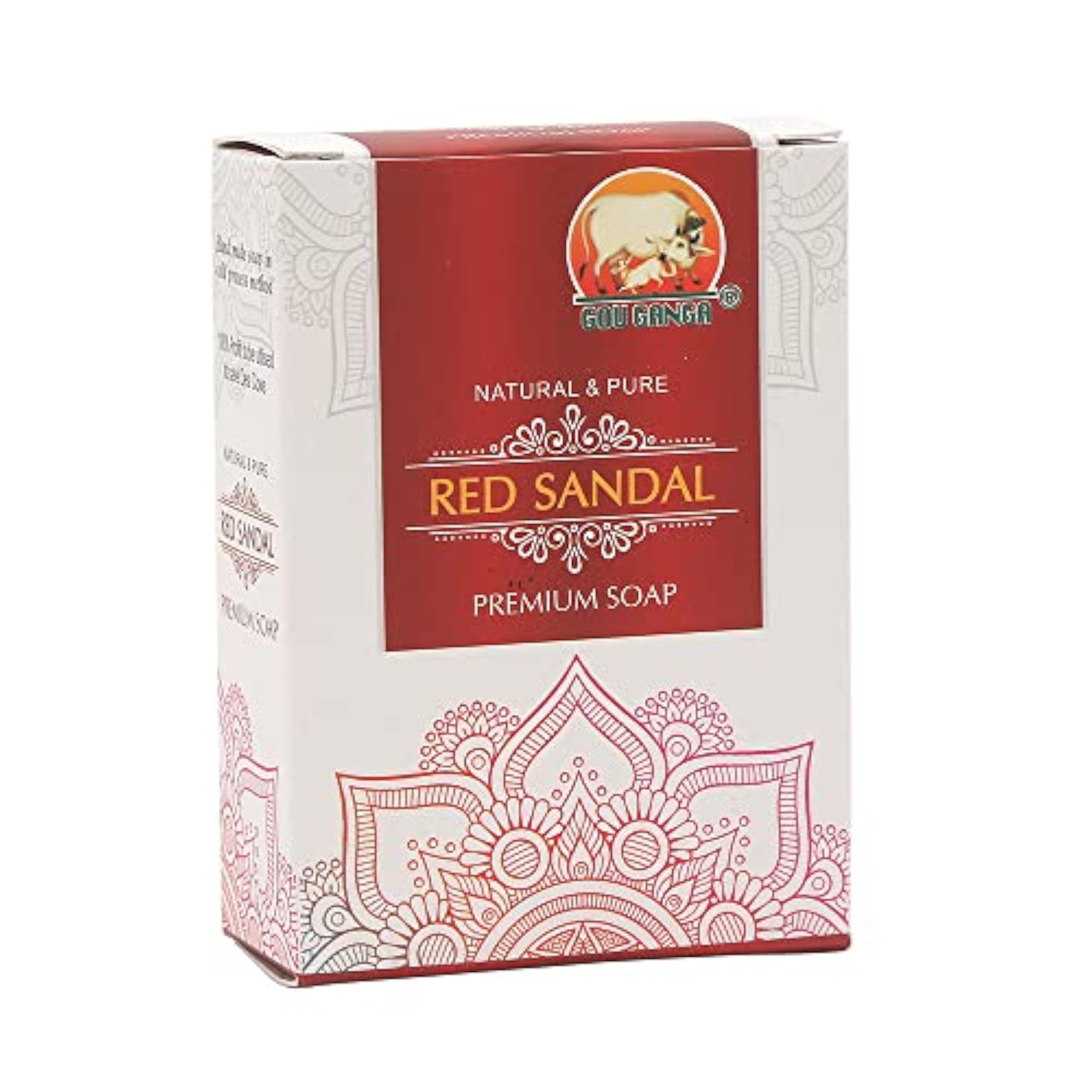 Herbal Red Sandal Soap, Pack of 5 for Smooth Skin