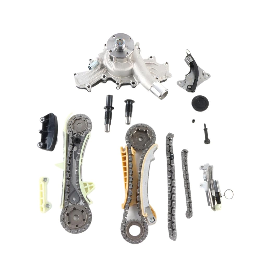DPGKITS Kit catena di distribuzione con ingranaggi e kit pompa acqua compatibile con 4.0L SOHC V6
