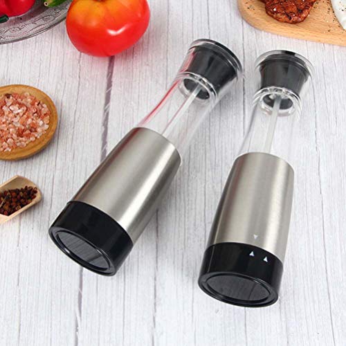 Hemoton Moedor de Sal E Pimenta 100Ml Em Aço Inoxidável Saleiro Manual Moinho de Especiarias Garrafa