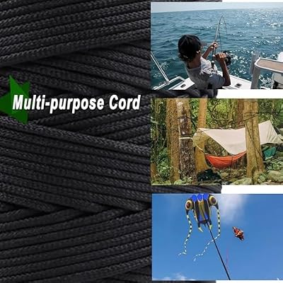 9KM DWLIFE Kevlar Cord High Tensile Strength Kevlar Thread, 501500lb Flame-Resistant String for Fishing, Kite Line, Wind Chimes, Camping & Outdoor Survival Rope