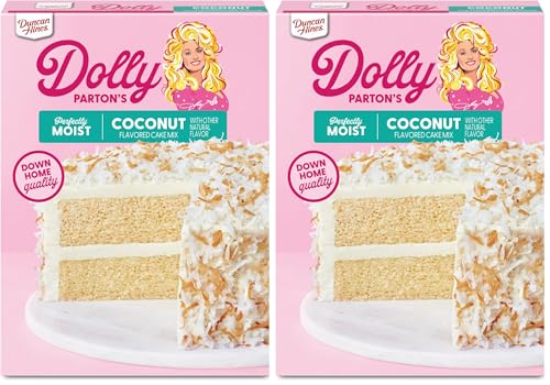 Duncan Hines Dolly Parton's Favorite Coconut Flavored Cake Mix, 15.25
