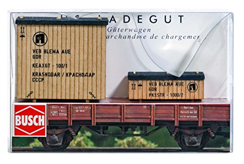 Busch 1684 GDR Casse in Legno carico Ho Scenario Modello Scala