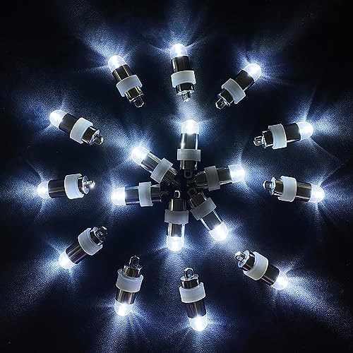 Image of Aogist Mini Paper Lantern Lights, Waterproof Balloon Lights Battery Powered Party Lights for Graduation Party Birthday Party Wedding Halloween Christmas Decoration (White, 24)