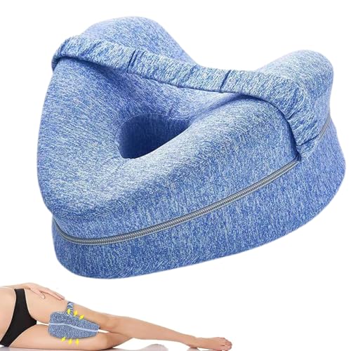 XZSKD Knee Pillow Leg Pillows For Sleeping On Side Revoget Alignment Pillow Detachable And Washable Used To Relieve Pressure On The Lower Back Legs And Knees (Sky Blue)