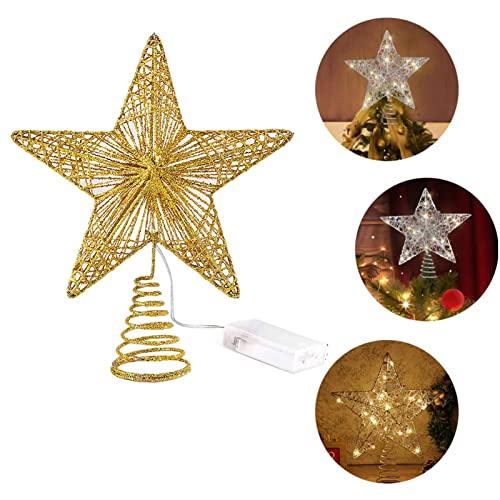 Natal Star Topper Casa Natal Ornamento estrela Decoração árvore Natal Enfeites Confortável para Deco