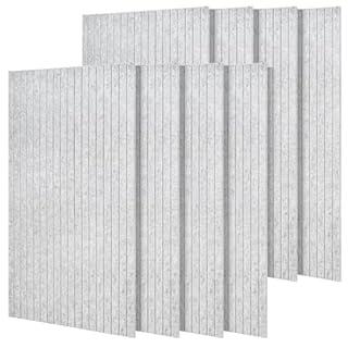 YORKING 8 Pack Self-Adhesive Acoustic Panels, 47.2" x 23.6" x 0.35", Soundproofing Wall Panels, 3D Sound Absorbing Wall Panels for Recording Studio, Office, Living Room and Wall Decoration, Grey