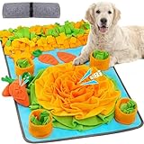 Hunde SchnüFfelteppich - 80×48cm Waschbar Trainingsmatte, SchnüFfelteppich FüR Hunde Riechen Trainieren, Hunden Spielteppich Trainingsmatte Gegen Langeweile Und Anregung für kleine und mittlereHunde