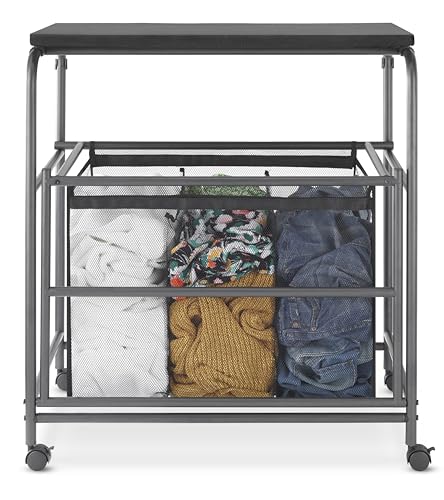 Whitmor Triple Laundry Sorter with Ironing Table thumbnail 3