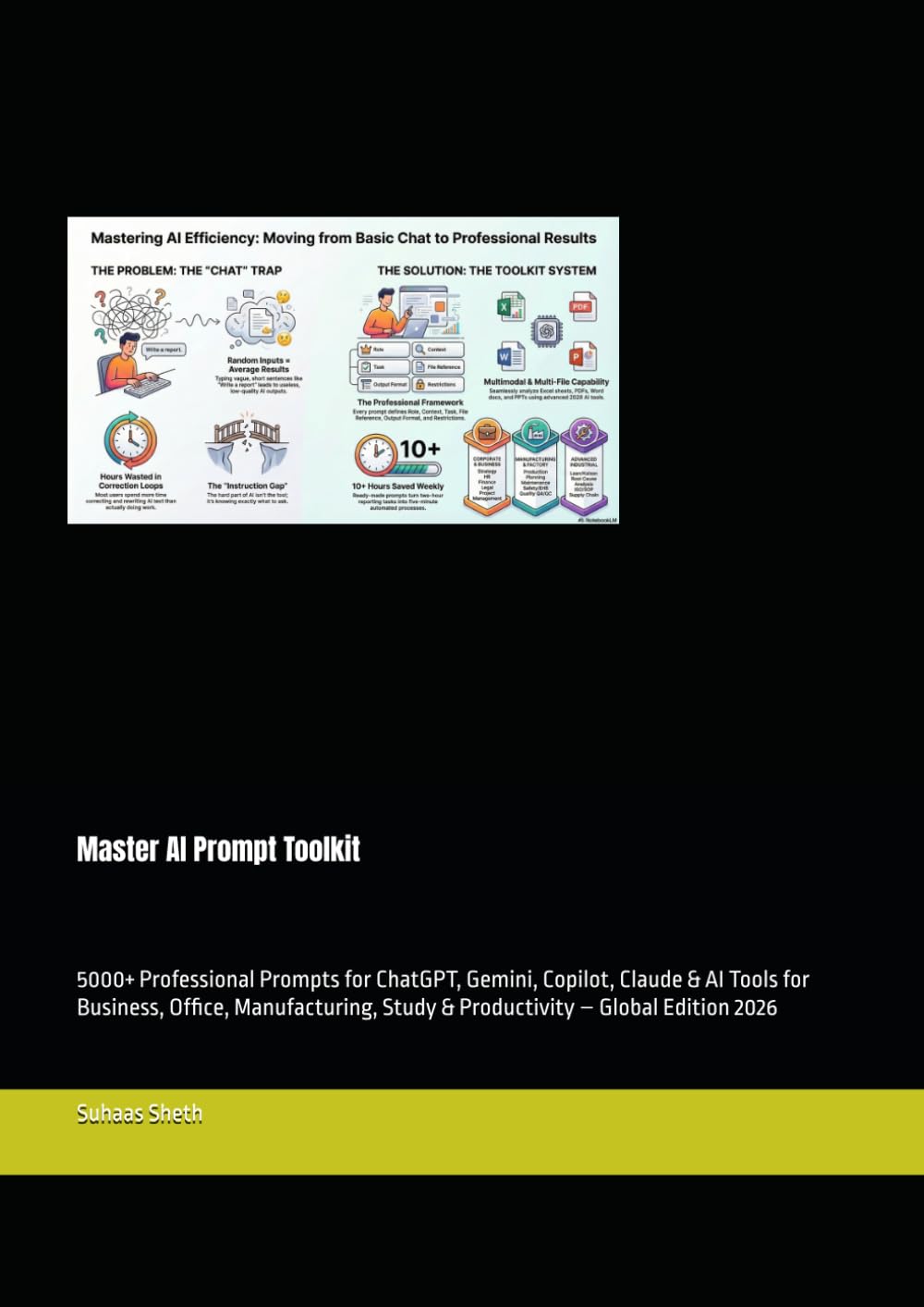 Master AI Prompt Toolkit: 5000+ Professional Prompts for ChatGPT, Gemini, Copilot, Claude & AI Tools for Business, Office, Manufacturing, Study & Productivity – Global Edition 2026
