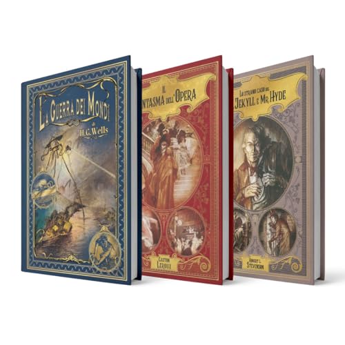 Collezione I primi Maestri del Fantastico Pack II. Contiene 3 libri: La guerra dei mondi, Il fantasma dell'opera e Lo Strano caso del Dr. Jekyll e Mr. Hyde