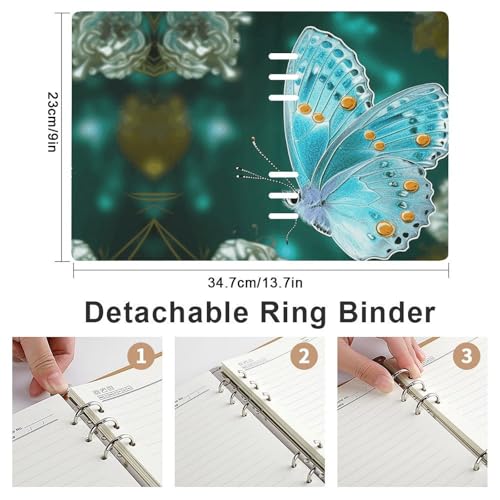 Cuaderno de hojas sueltas A5 recargable de 6 anillas duradero 2
