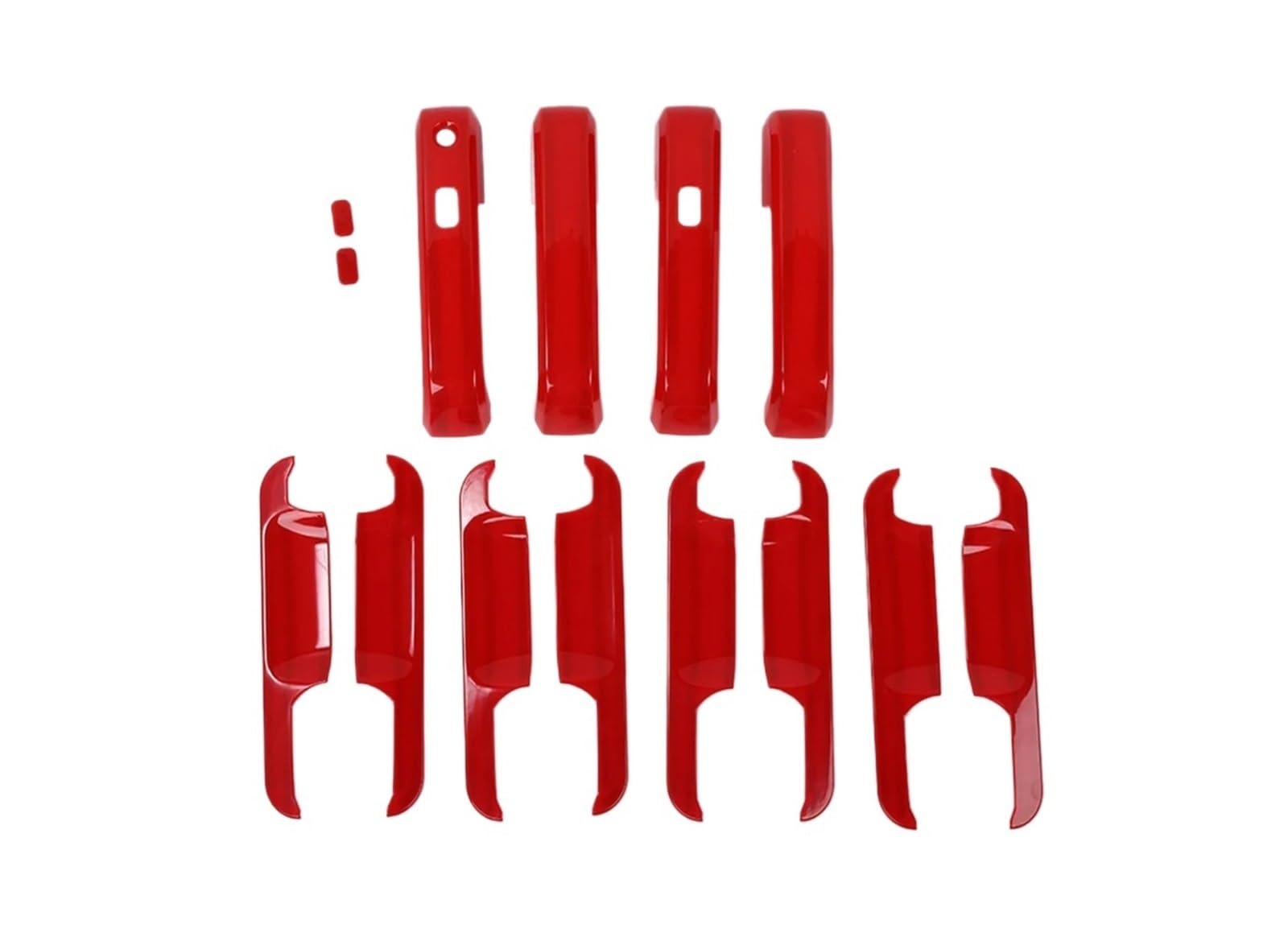Poignée porte voiture Ford F150 protection rouge contre rayures 12pcs