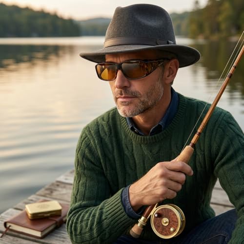 Image of IGnaef Polarized Fit Over Sunglasses for Men UV Protection, Wrap Around Shades for Fishing Driving