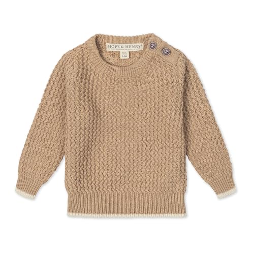 Image of Hope & Henry Boys' Long Sleeve Crew Neck Pullover Sweater