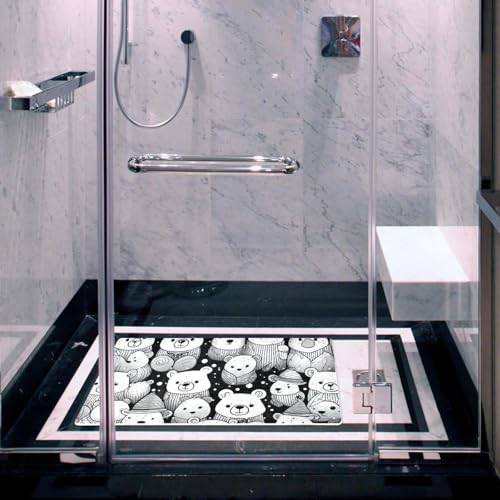Tapis de bain antidérapant extra long absorbant l'eau à séchage rapide - 7