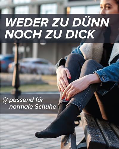 Vitsocks Damen Merino-Wollsocken 3er-Pack Grau (35-38) – Bild 4