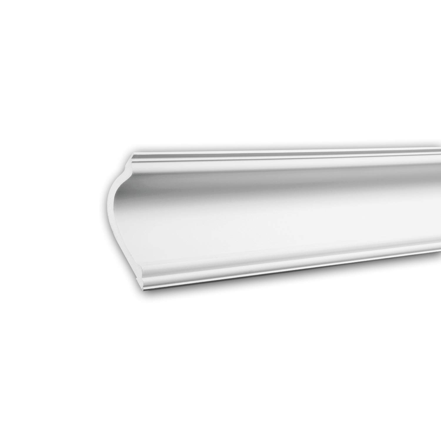 PRO[f]home® - Cornice Moulding 150180 Decorative Moulding Crown Moulding Coving Cornice contemporary design white 2 m Profhome