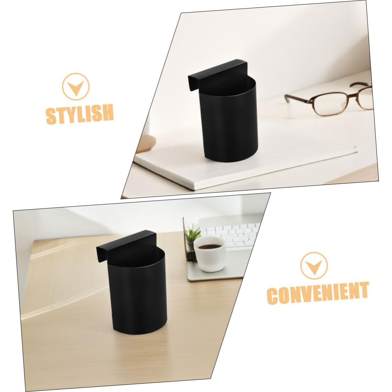 SOLUSTRE Hängender Schaufelorganisator Eisen, Schwarz, Küche