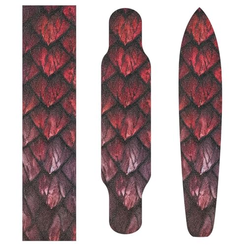 SDMKA Red Dragons Scale Skateboard Grip Tape 10