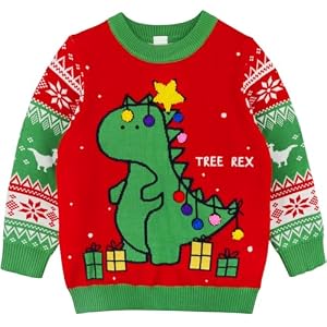 Toddler Boys Ugly Christmas Sweater Funny Xmas Outfits Kids Santa Claus Knit Pullover Holiday Sweatshirt Tops 2-7 Years 10 51U5Euaw3Gl. Ss300