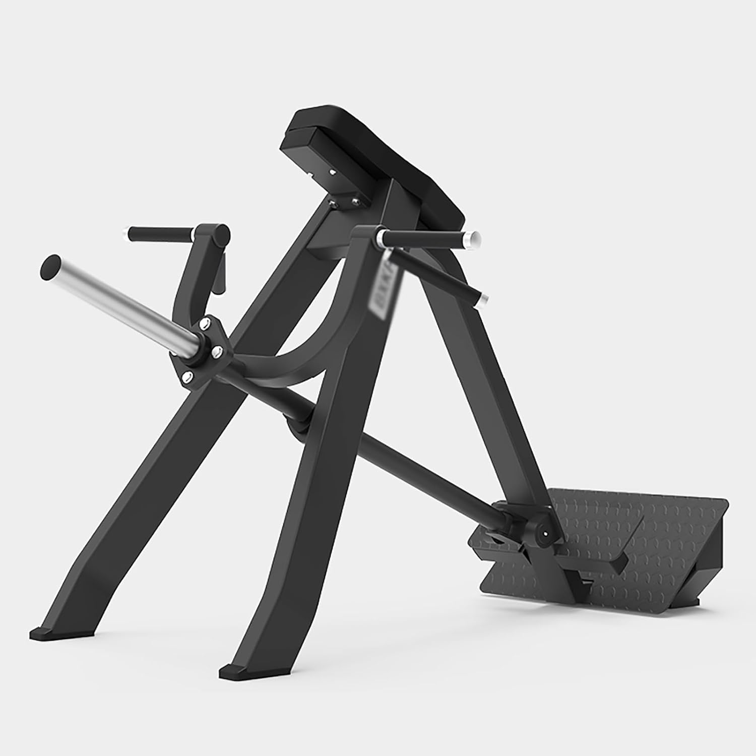 Heavy-Duty Commercial T-Shaped Rowing Machine with Barbell Bar for Back Muscle Training, Chest-Supported Design, Exercise & Weight Training Equipment