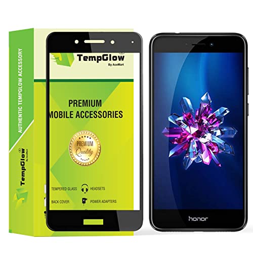 Image of Screen Protector for Huawei Honor 8 Lite (Black) Tempered Glass Edge-to-Edge 6D Screen Guard With Installation Kit