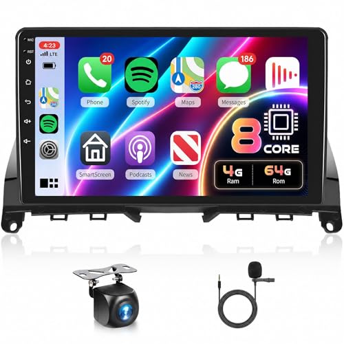 Autoradio CarPlay sans fil pour Mercedes Classe C W204 Bluetooth DSP
