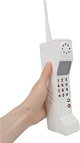 Miniatura 1 de Modelo retro de teléfono celular, adorno de hierro a la antigua moda de los años 90, accesorios fotográficos de simulación vintage para escenario en