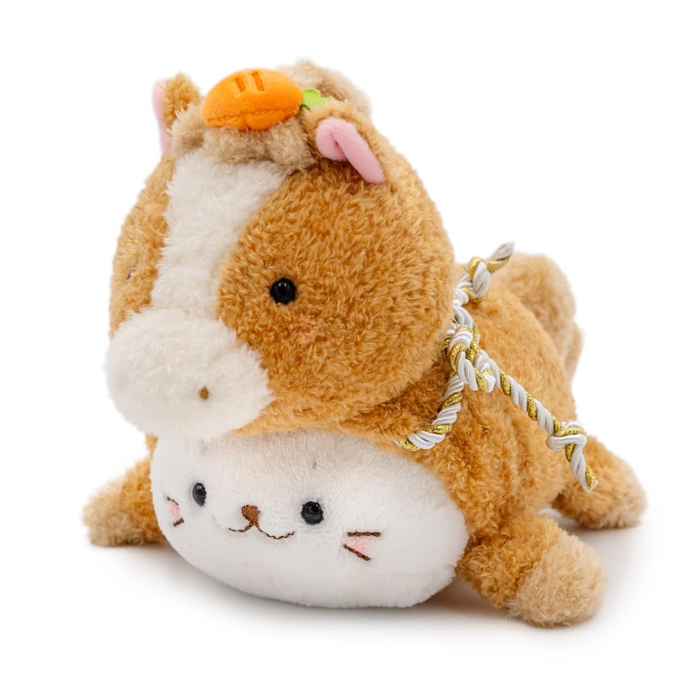 Amazon.co.jp: しろたん 干支 午年マスコット 単品 [茶] マザー