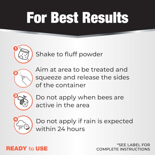 Revenge Spider & Ground Bee Killer, 10 oz Ready-to-Use Dust Treatment - image 4