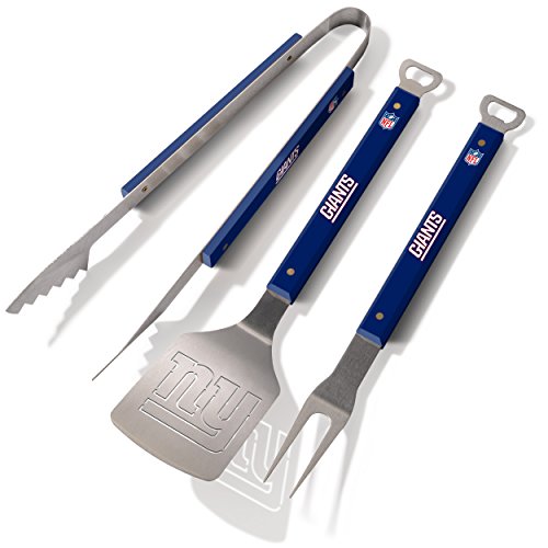 YouTheFan New York Giants Spirit Series Grillset 3-teilig, Edelstahl, Einheitsgröße 1